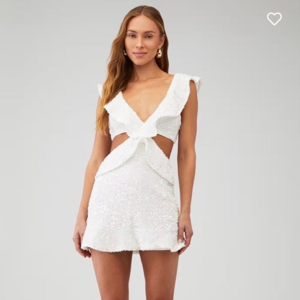 Show Me Your Mumu Zoey Mini Dress With Iridescent Sequence NWT- Size medium